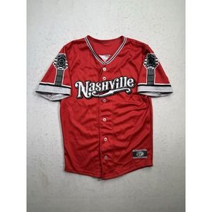 OT Sports Nashville Sounds Baseball‎ Jersey Youth Medium Minors Teamwear RARE